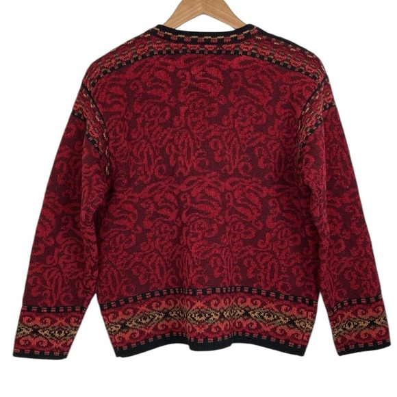 Nordic Design Wool Button Front Cardigan Jacket, Size Large - Picture 7 of 13